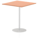 Dynamic Italia 1000mm Poseur Square Table Beech Top 1145mm High Leg ITL0358 DD
